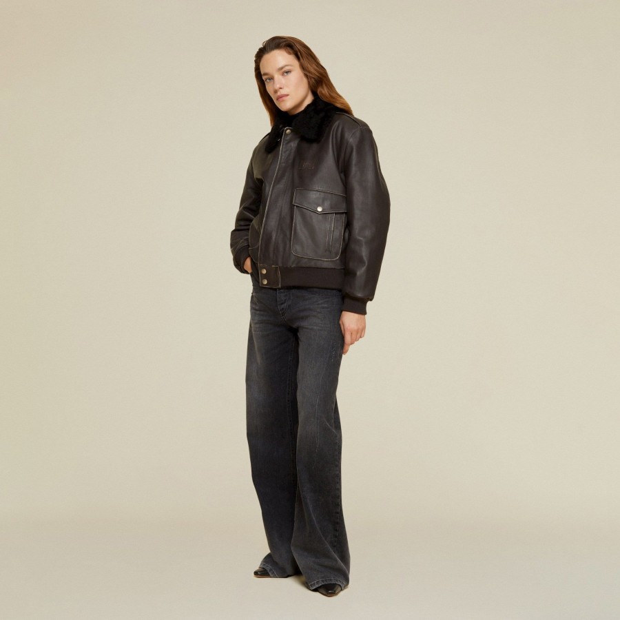 Jackets | LOIS Ethan Flight Jacket Brown