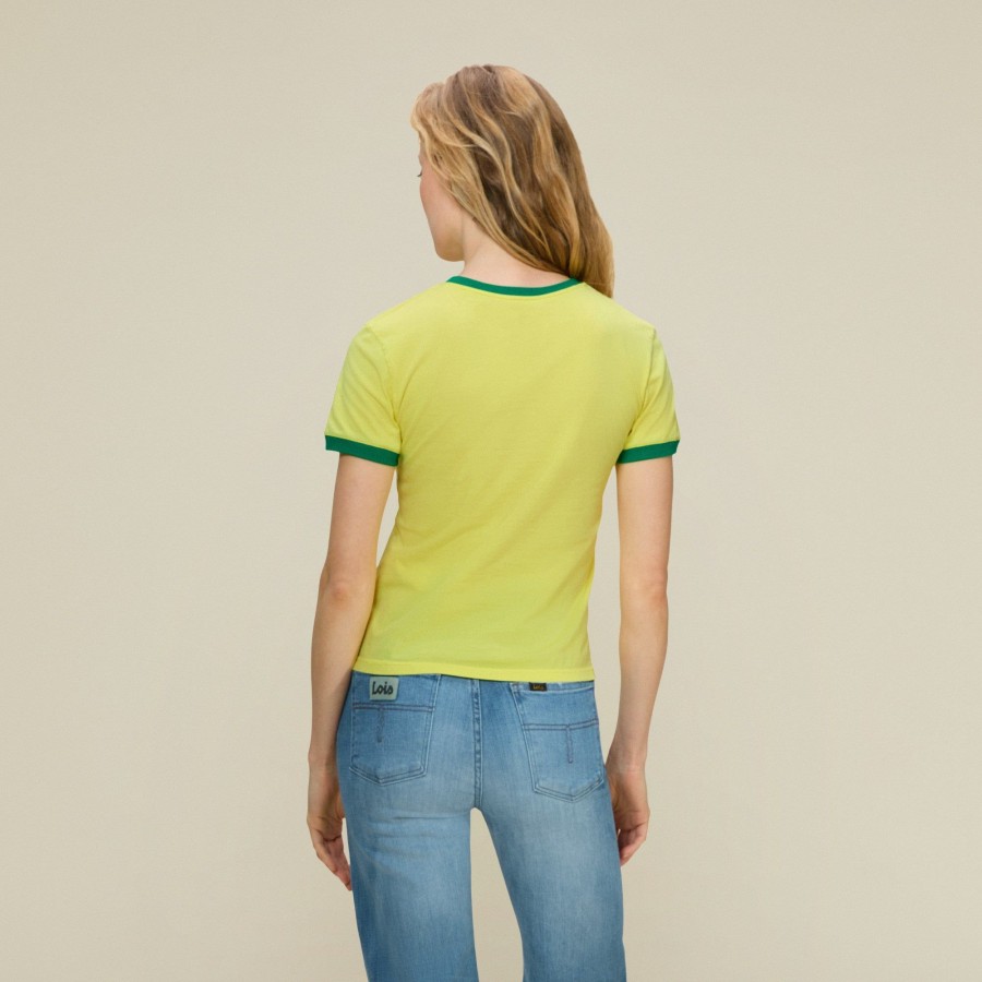 T-Shirts | LOIS Emma Brazilian Legend - Tee 660 Yellow/Green