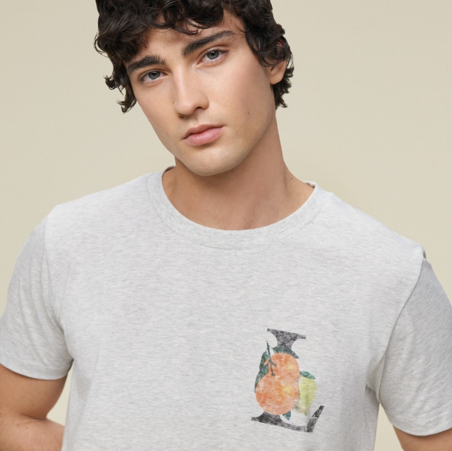 T-Shirts | LOIS Camiseta (M) Small Naranjas - Classic Tee Grey