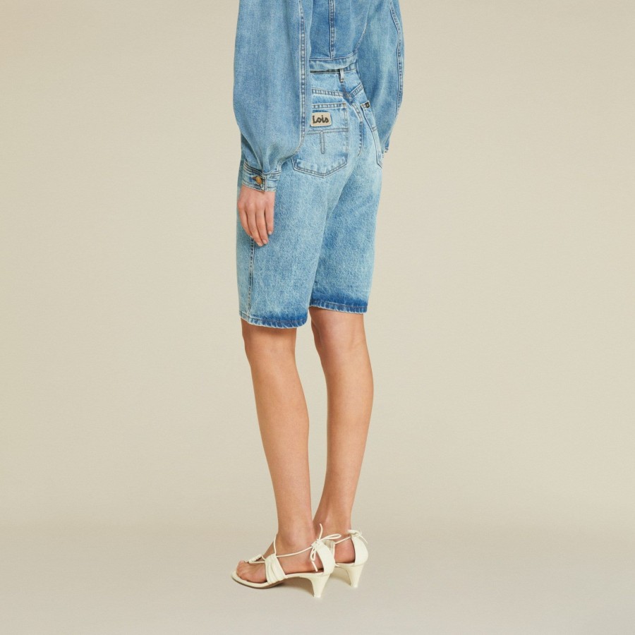 Jeans | LOIS Nanda Jackson Saddle - High Rise Short Light Blue