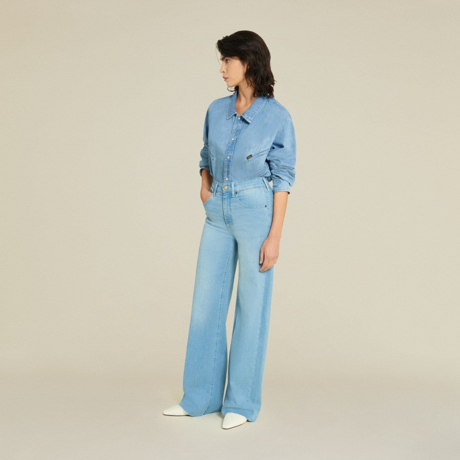 Jeans | LOIS Rosa Edge Hypersoft Valencia - High Rise Wide Leg Light Blue