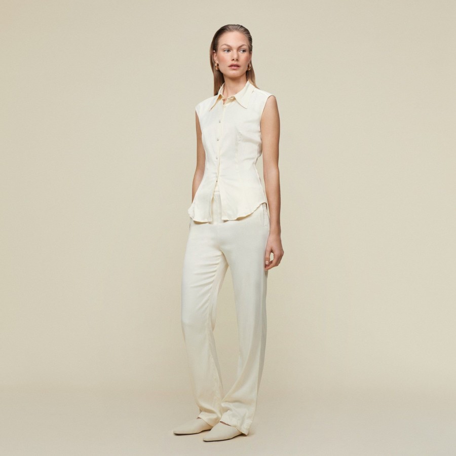 Trousers | LOIS Rosy Aitana Lemon - High Waist Straight Leg Yellow