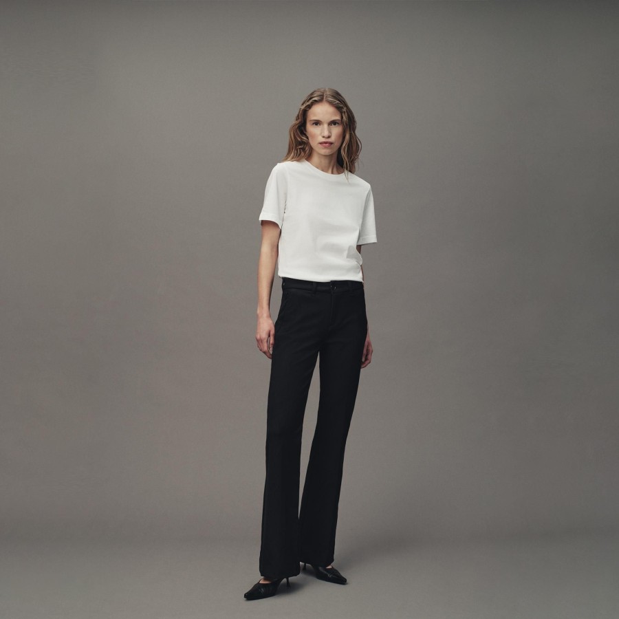 Trousers | LOIS Silvia Suple Roble Wool - High Rise Flare