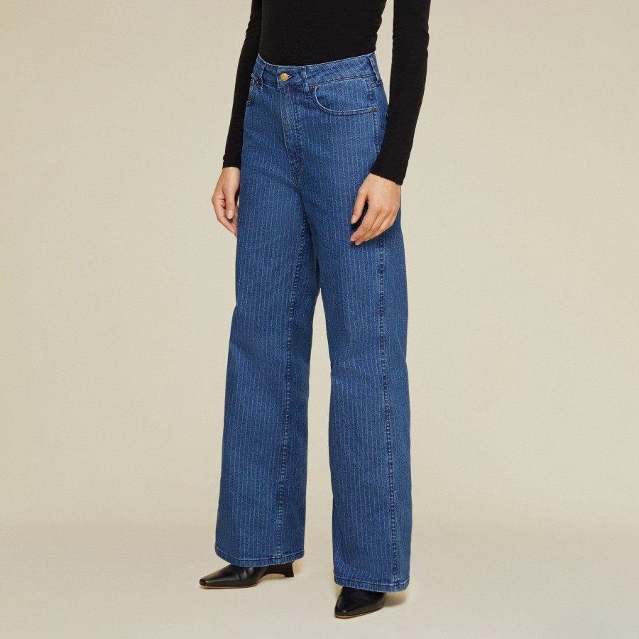 Trousers | LOIS Rachel Arno Stripes Medium Blue