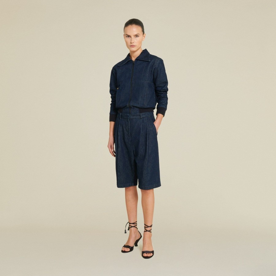 Jeans | LOIS Clara Noad Bermuda - Pleated Short Dark Blue