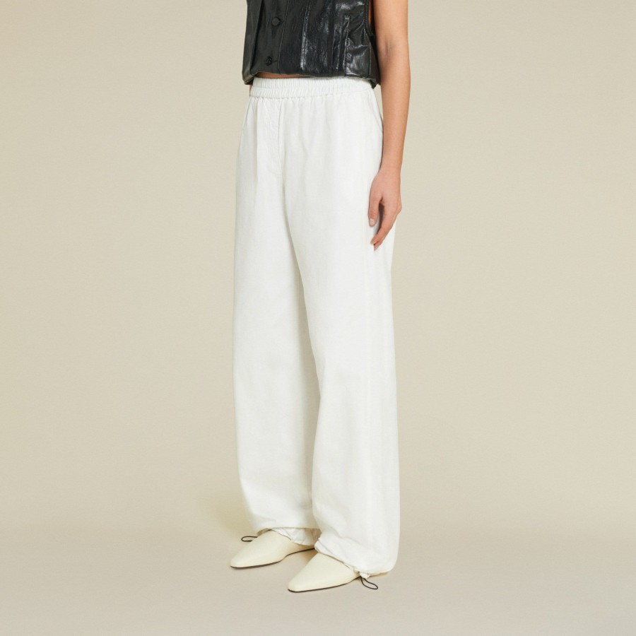 Trousers | LOIS Fay Esmeralda Pants - Mid Rise Straight Fit White