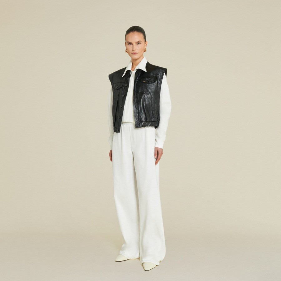 Trousers | LOIS Fay Esmeralda Pants - Mid Rise Straight Fit White