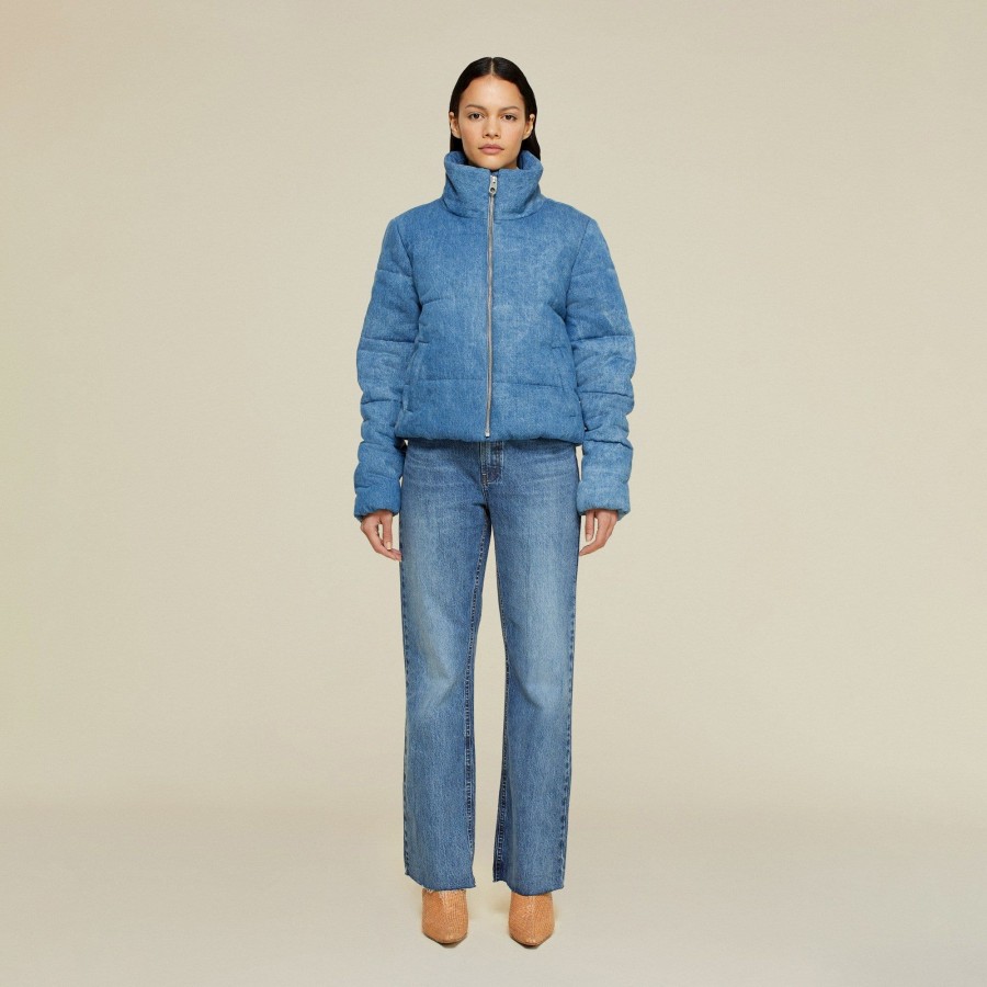 Jeans | LOIS Ninette Raw Jackson Veined Medium Blue