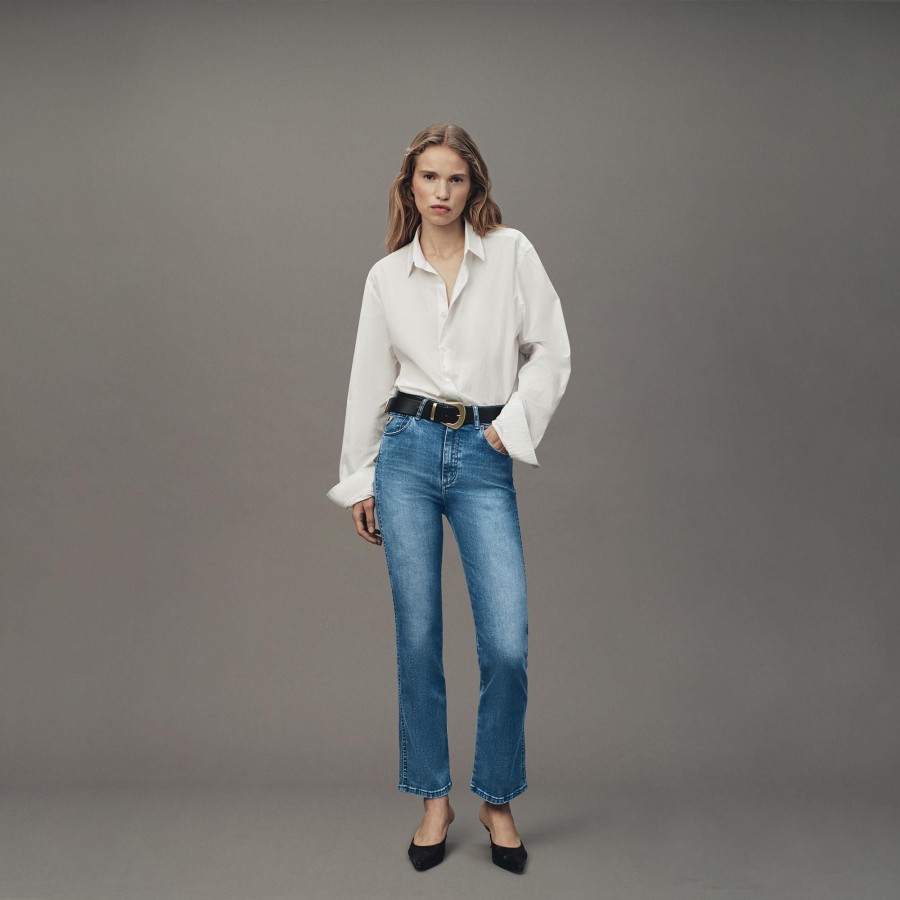 Jeans | LOIS Malena-F Re Ram Cobalt - High Rise Straight Medium Blue