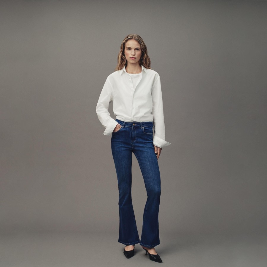 Jeans | LOIS Raval-16 Marconi Mist - High Rise Flare Dark Blue