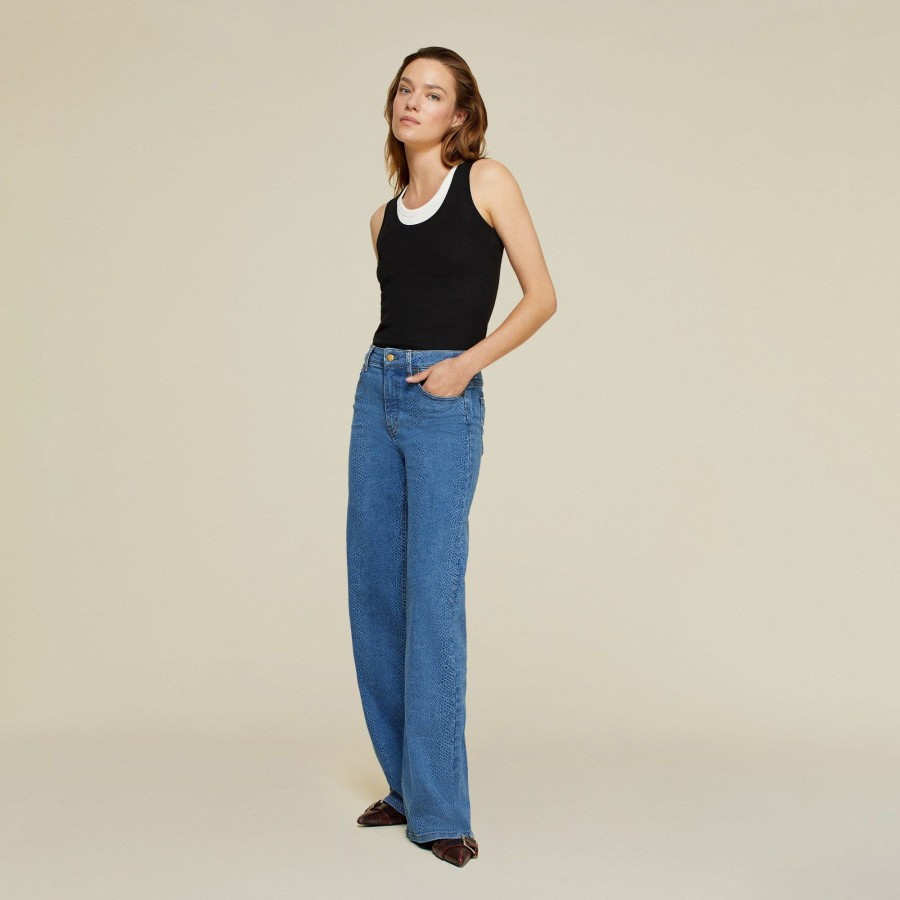 Jeans | LOIS Palazzo Denver Snake Medium Blue