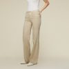 Trousers | LOIS Palazzo Edge Megalia Shot - Mid Rise Wide Leg